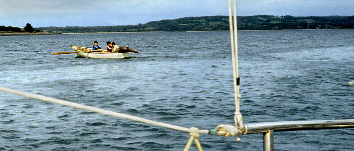 ボート上の子供達