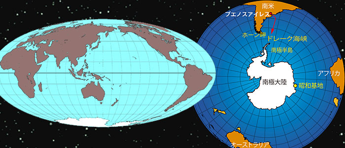 南極地図