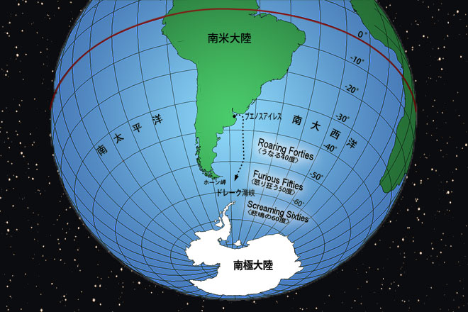 南極まで地図