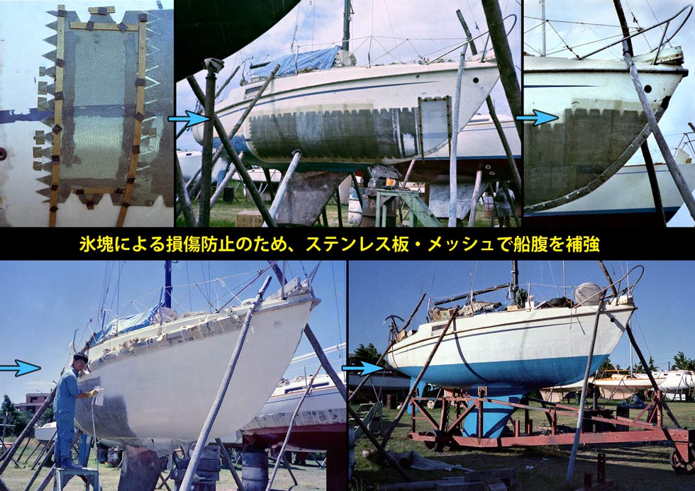 reinforcement with stainless steel for ice.